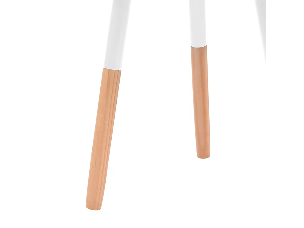 Set de mesas auxiliares 2 unidades madera maciza de pino blanco