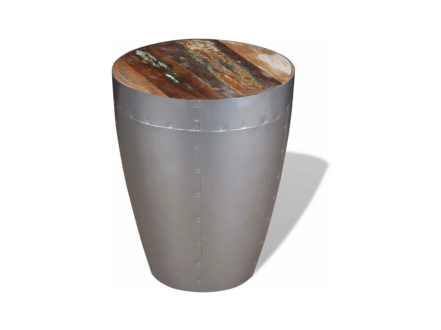 Tabouret aviateur Bois de récupération massif