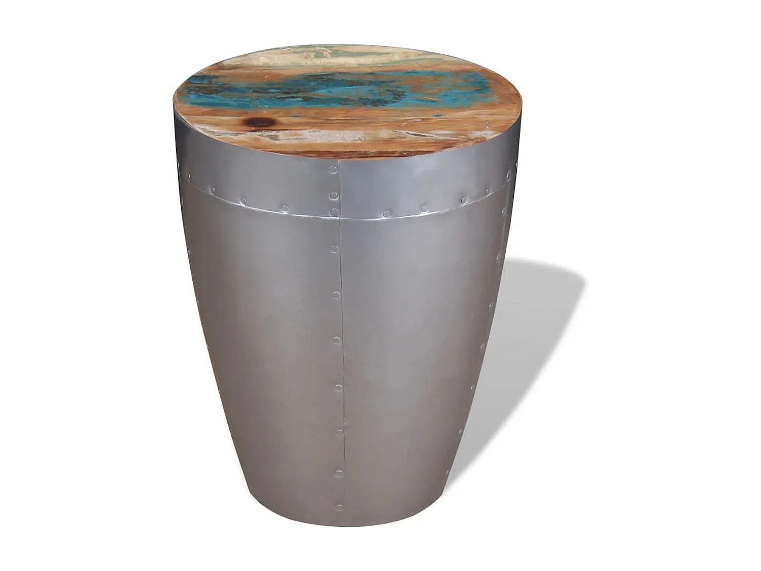 Tabouret aviateur Bois de récupération massif