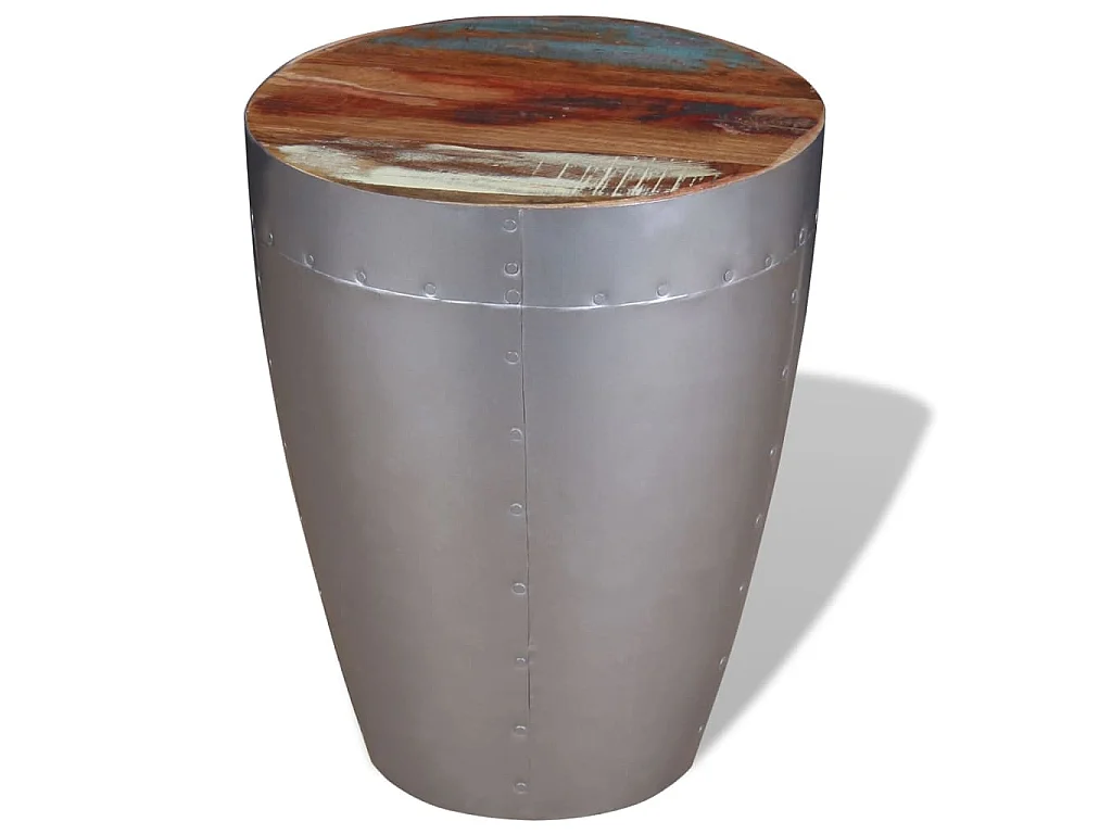 Tabouret aviateur Bois de récupération massif
