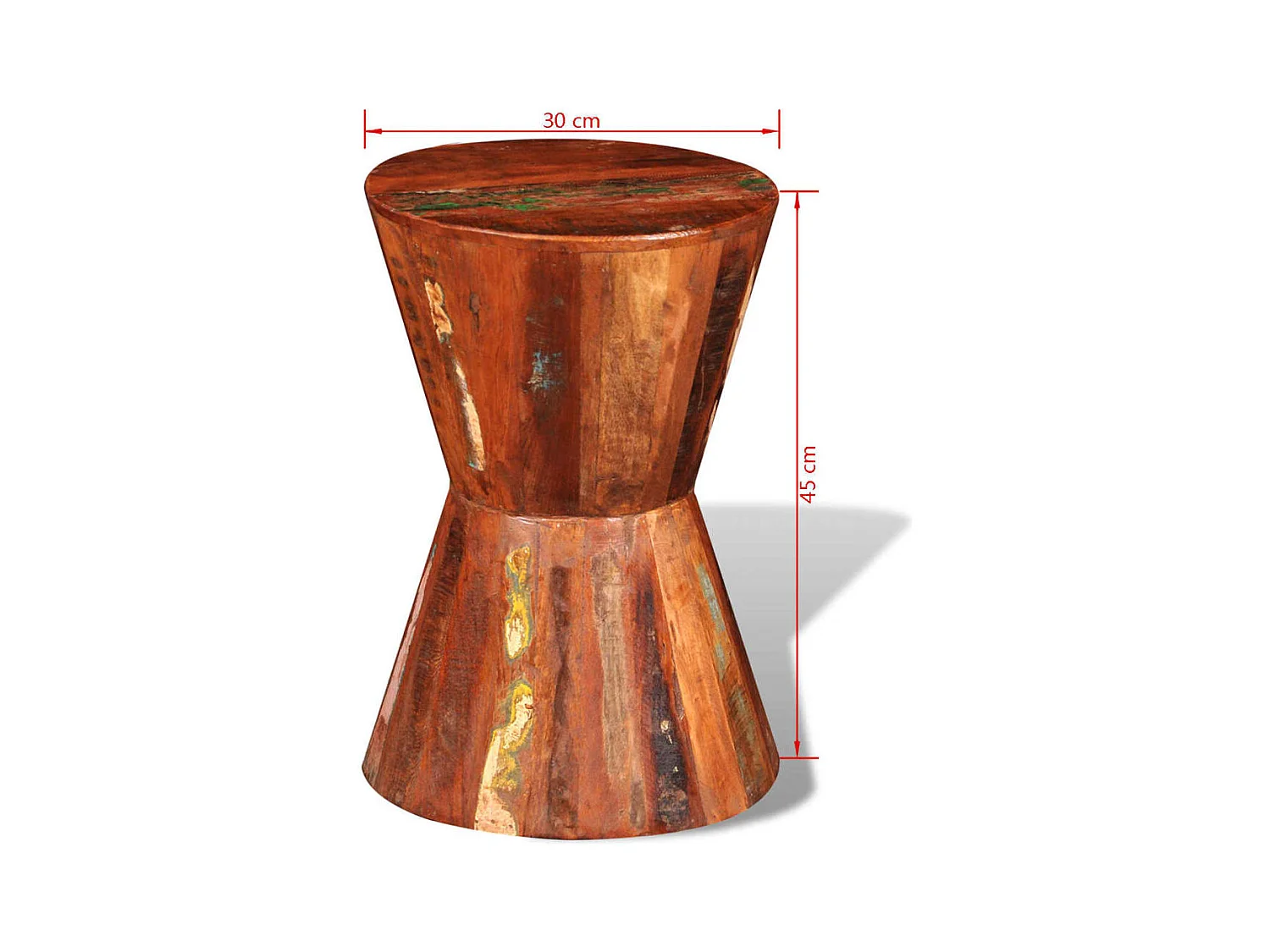 Kruk massief gerecycled hout