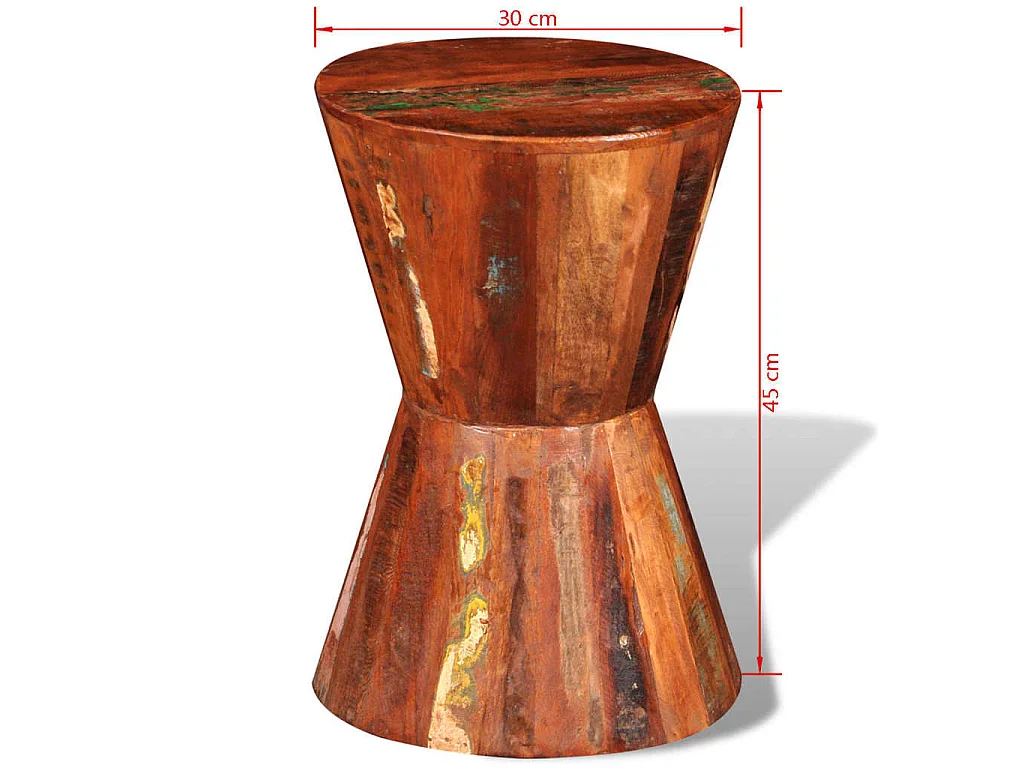 Tabouret Bois de récupération massif