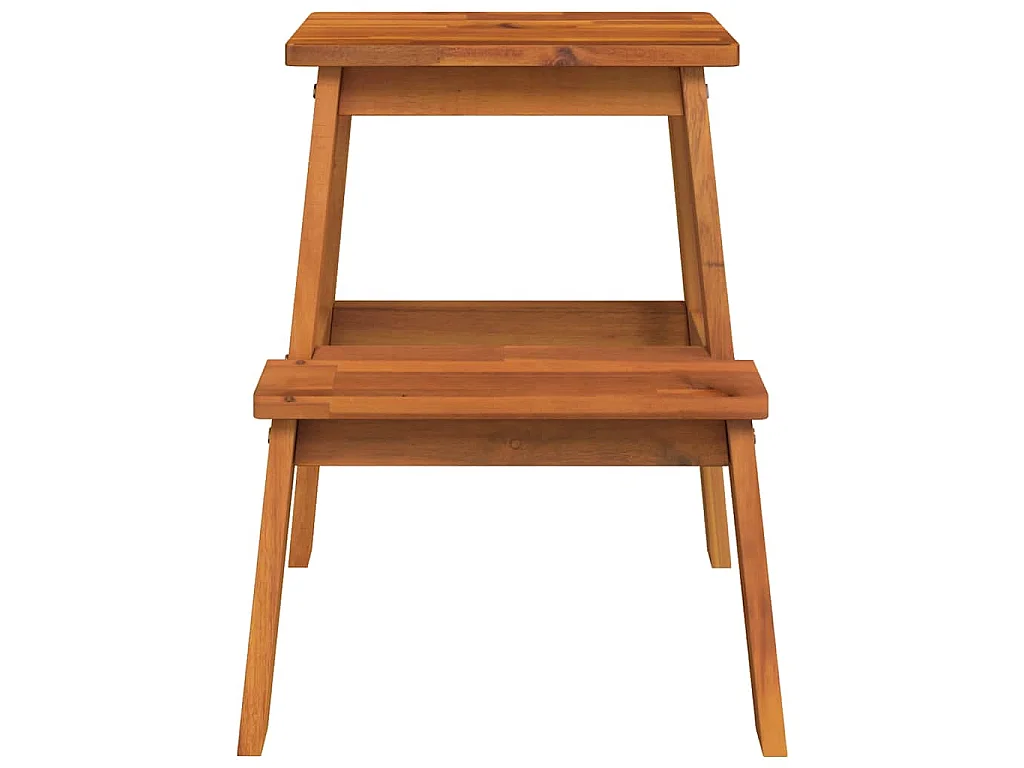 Kruk 2-staps 40x38x50 cm massief acaciahout