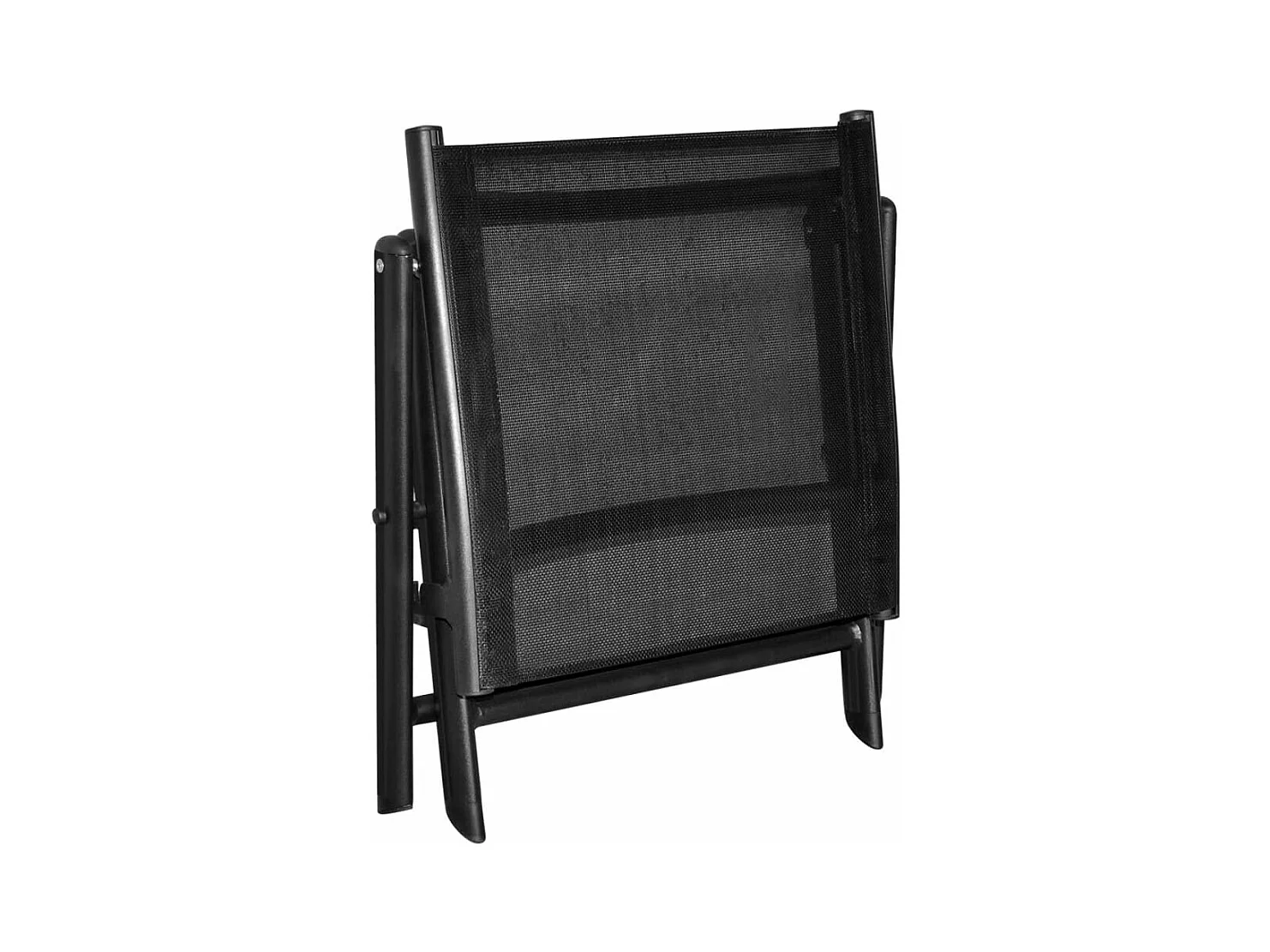 Repose-pied pliable Noir Aluminium