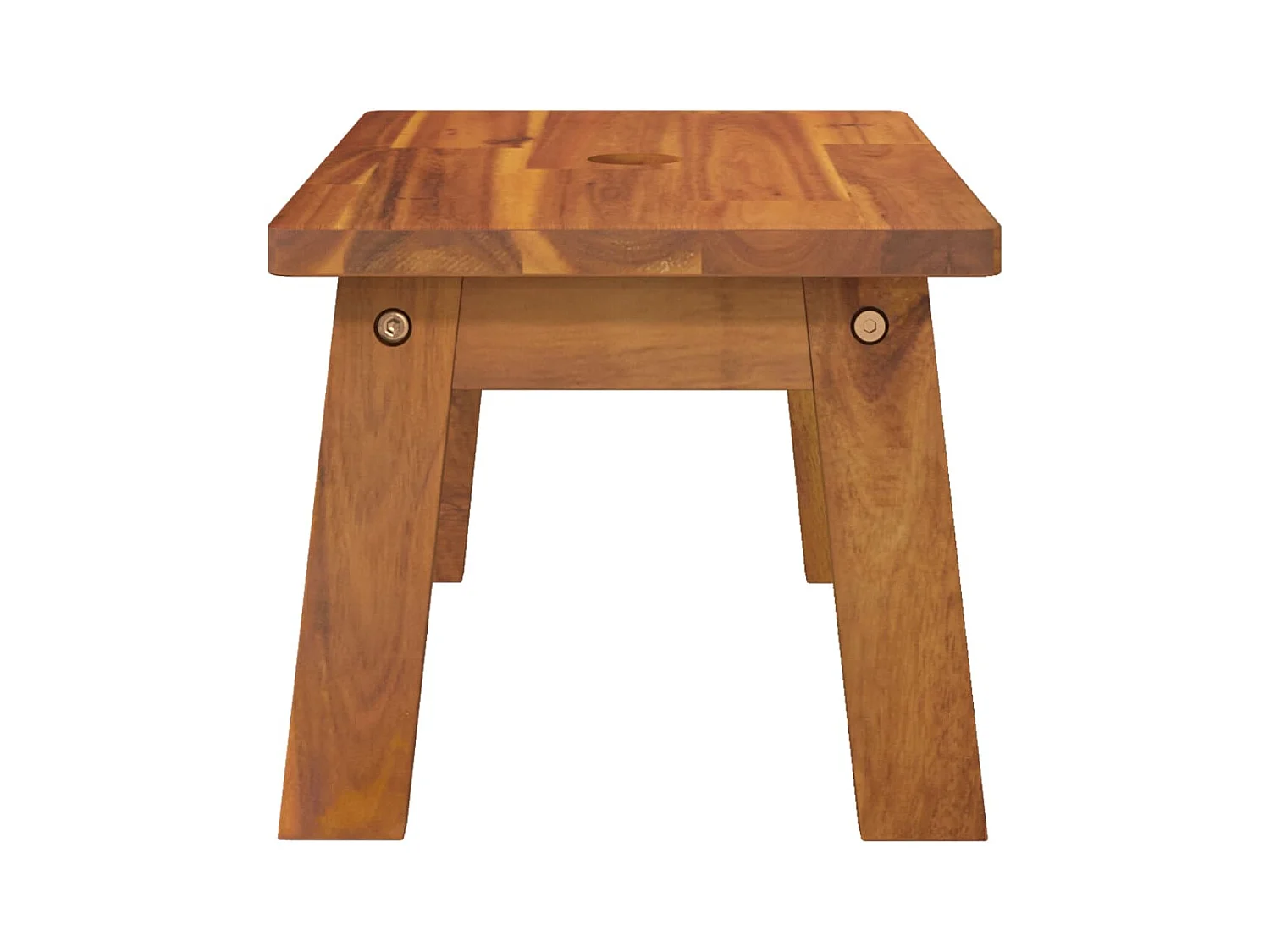 Tritthocker 38x26x22 cm Massivholz Akazie