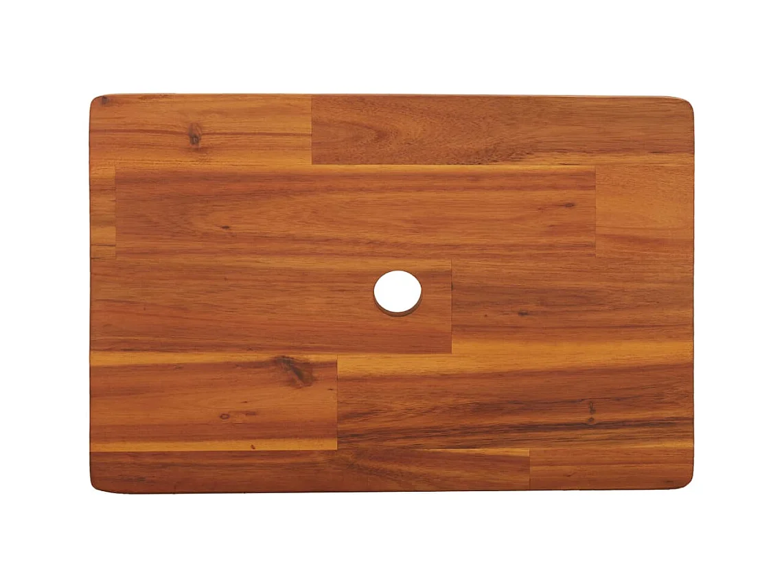 Tritthocker 38x26x22 cm Massivholz Akazie