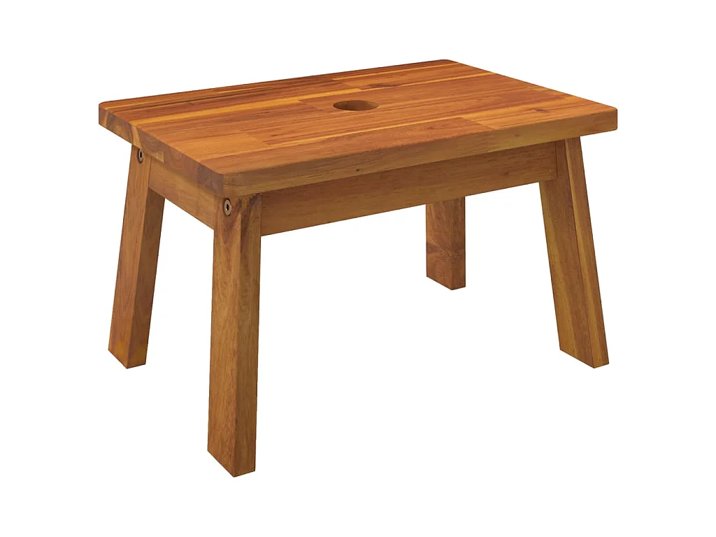 Tabouret-escabeau 38x26x22 cm Bois d'acacia solide