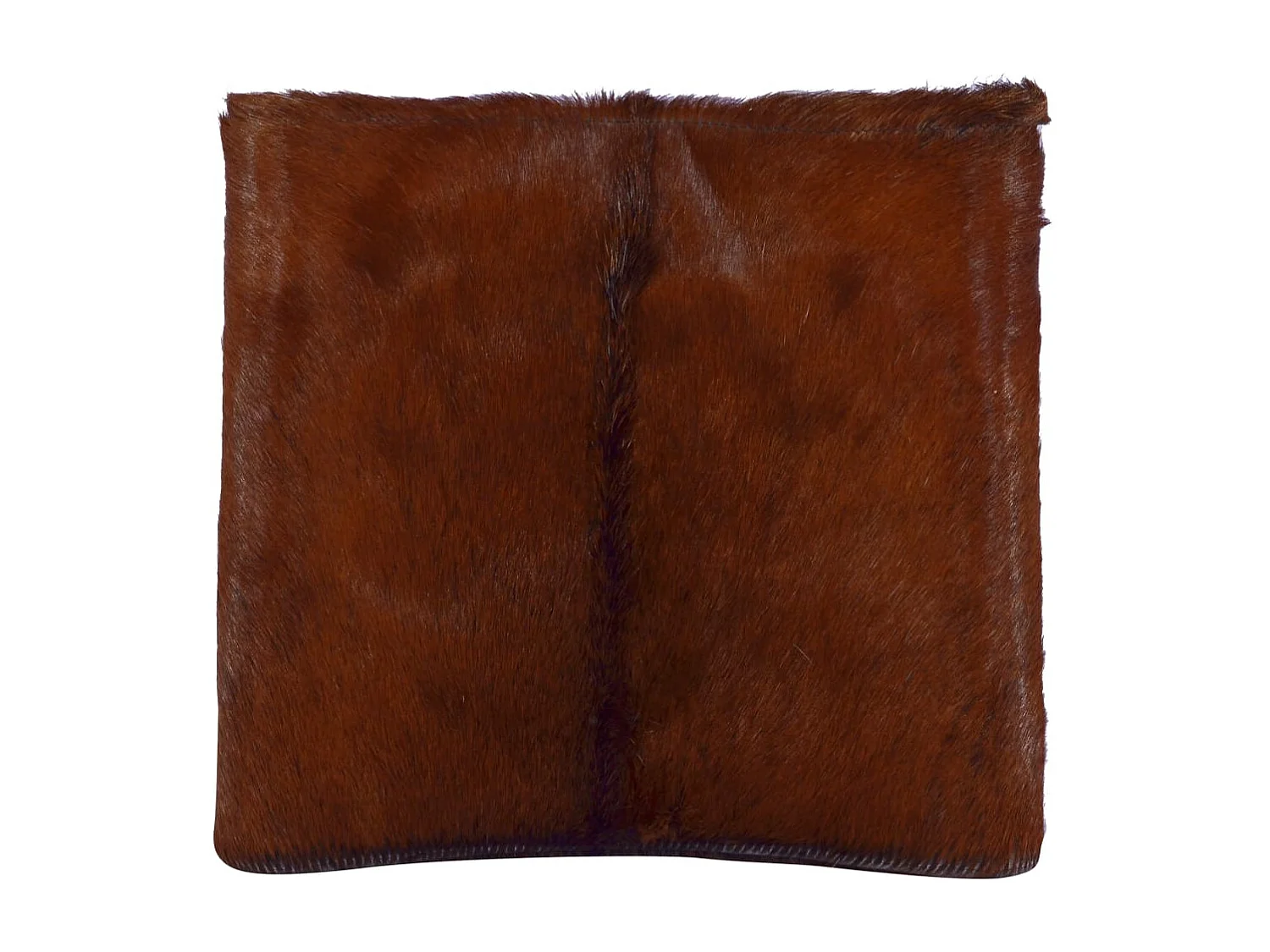 Klapphocker Ziegenleder und Massivholz Teak