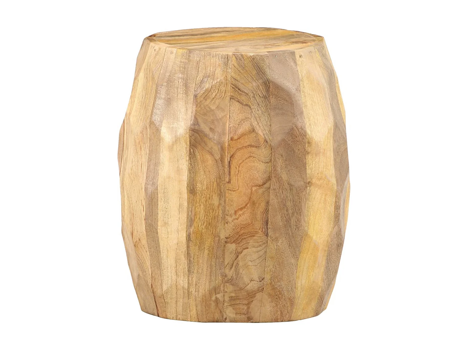 Tabouret tambour Bois de manguier solide