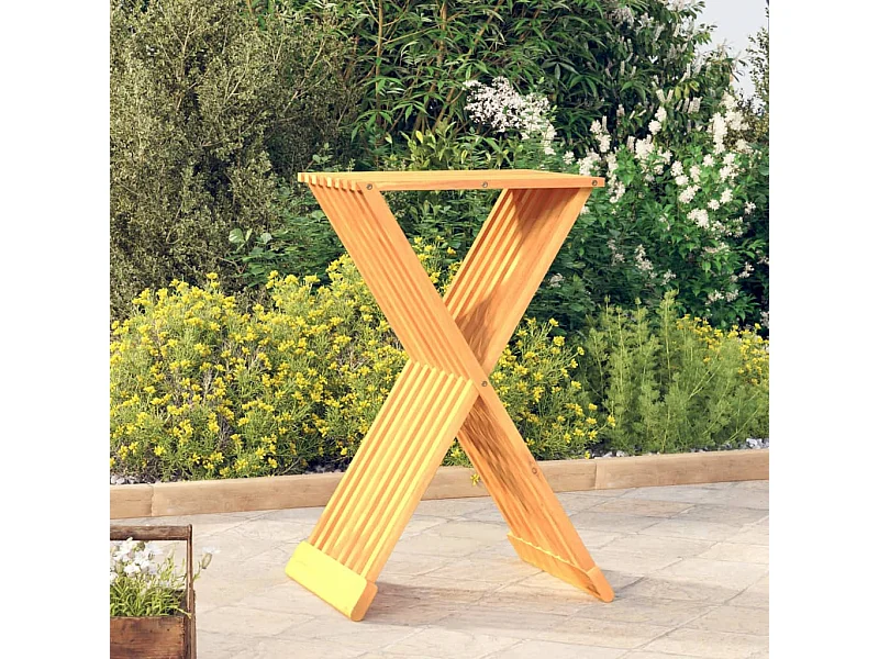Klapphocker 40x32,5x70 cm Massivholz Teak