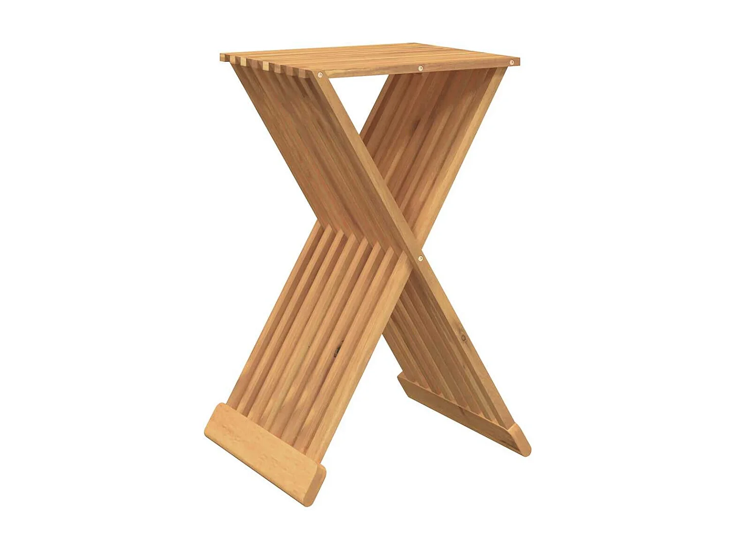 Klapphocker 40x32,5x70 cm Massivholz Teak