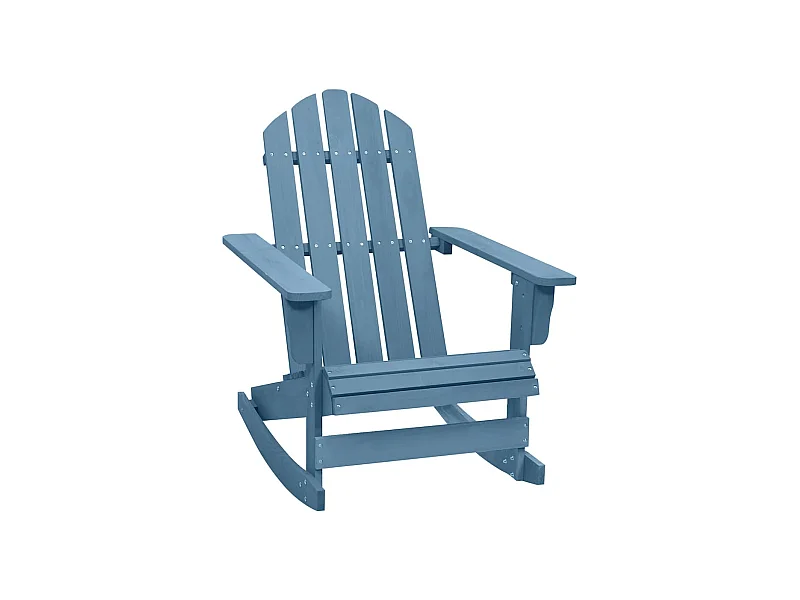 Adirondack-Schaukelstuhl Massivholz Tanne Blau