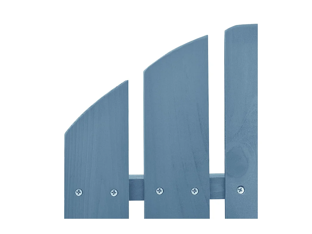 Chaise à bascule de jardin Adirondack bois de sapin massif bleu