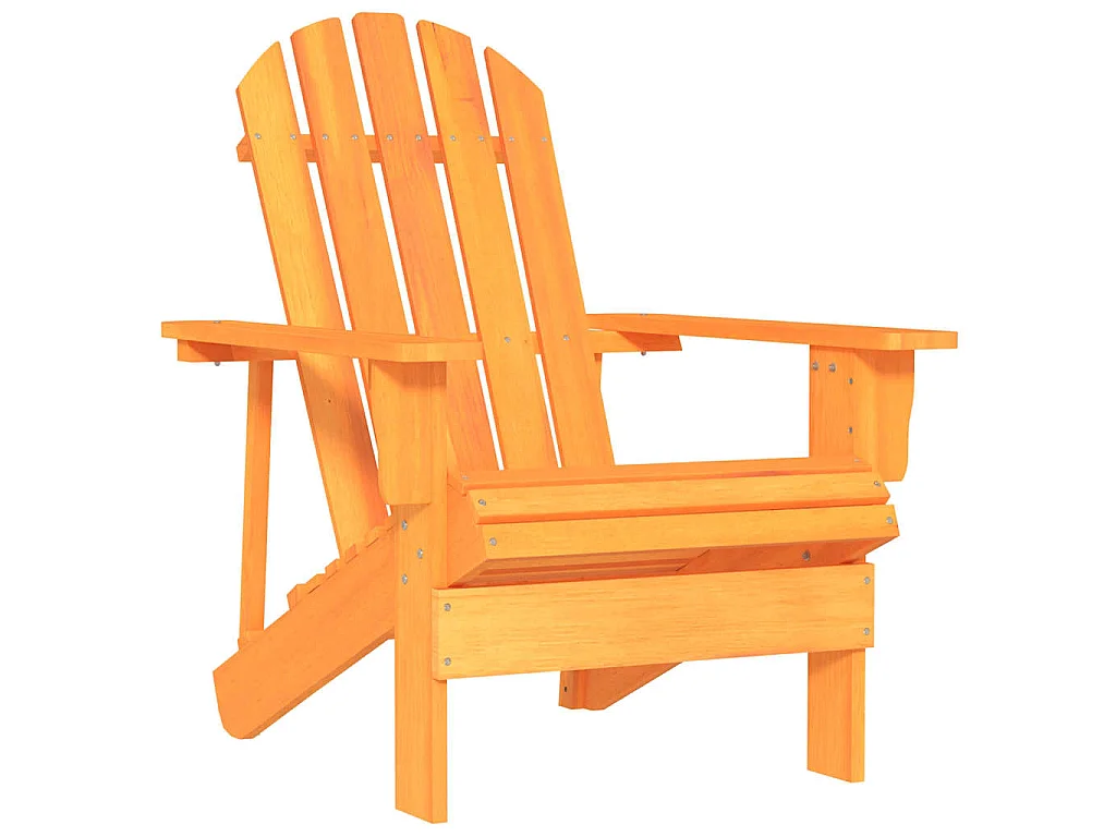Chaise de jardin Adirondack bois de sapin massif orange