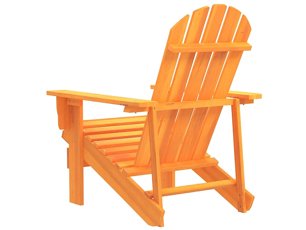 Chaise de jardin Adirondack bois de sapin massif orange