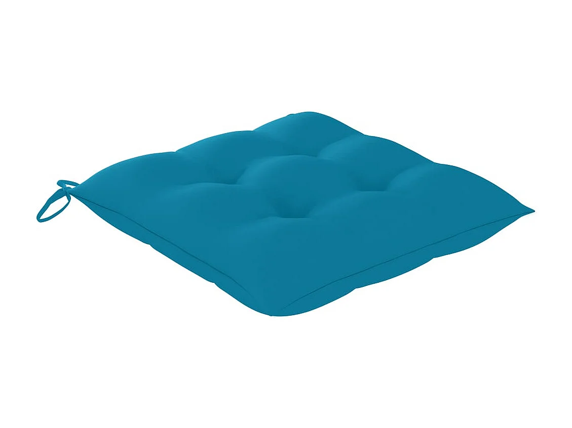 Chaises à manger d'extérieur lot de 3 et coussins Acacia massif