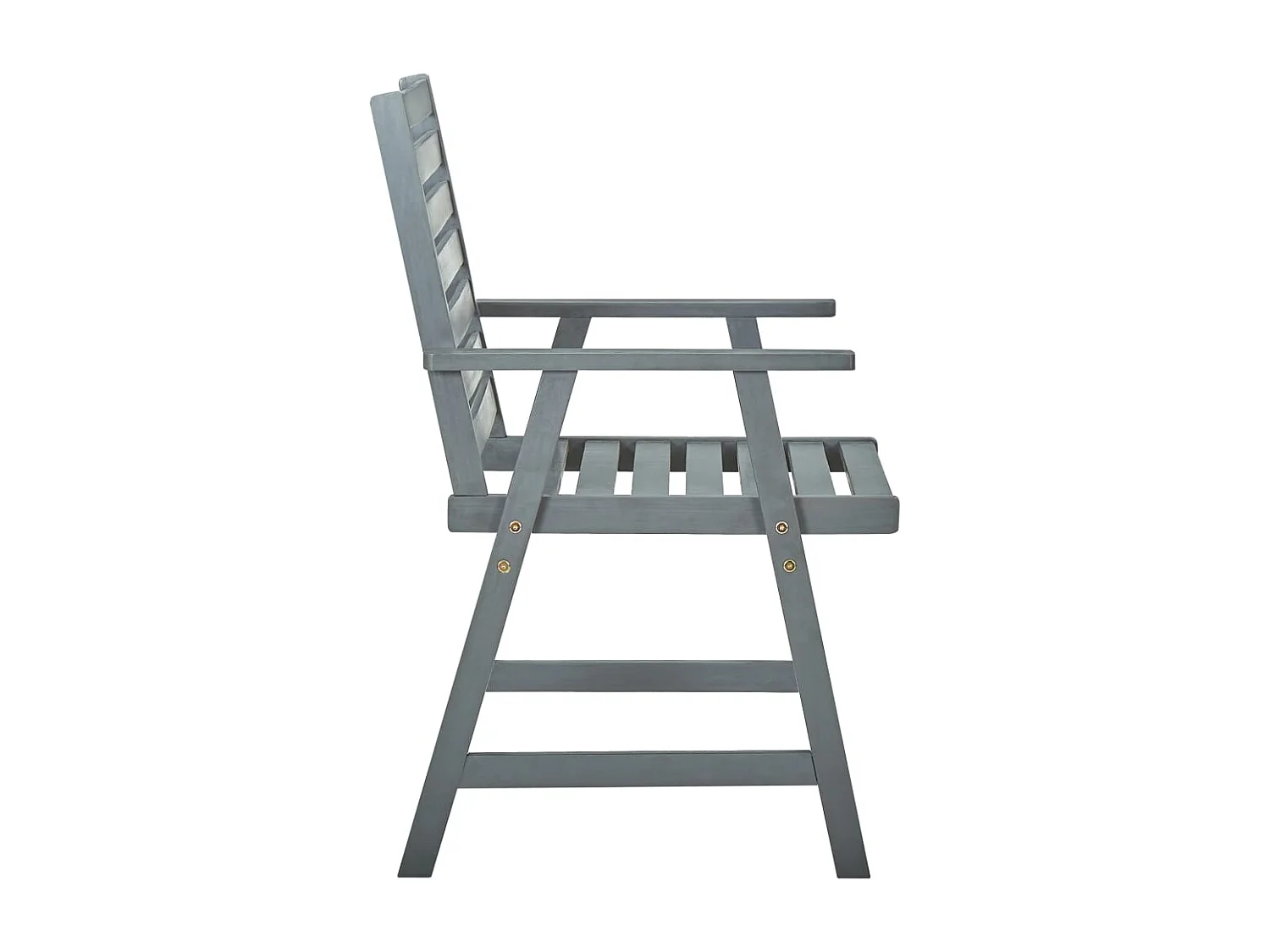 Cadeiras de jantar para jardim 3 pcs acácia maciça cinzento