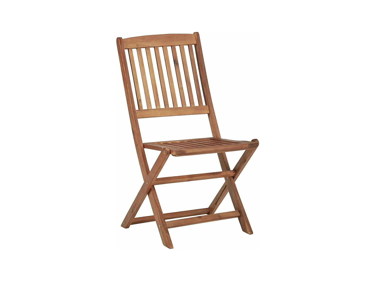 Sedie da Giardino Pieghevoli 4 pz con Cuscini Massello Acacia