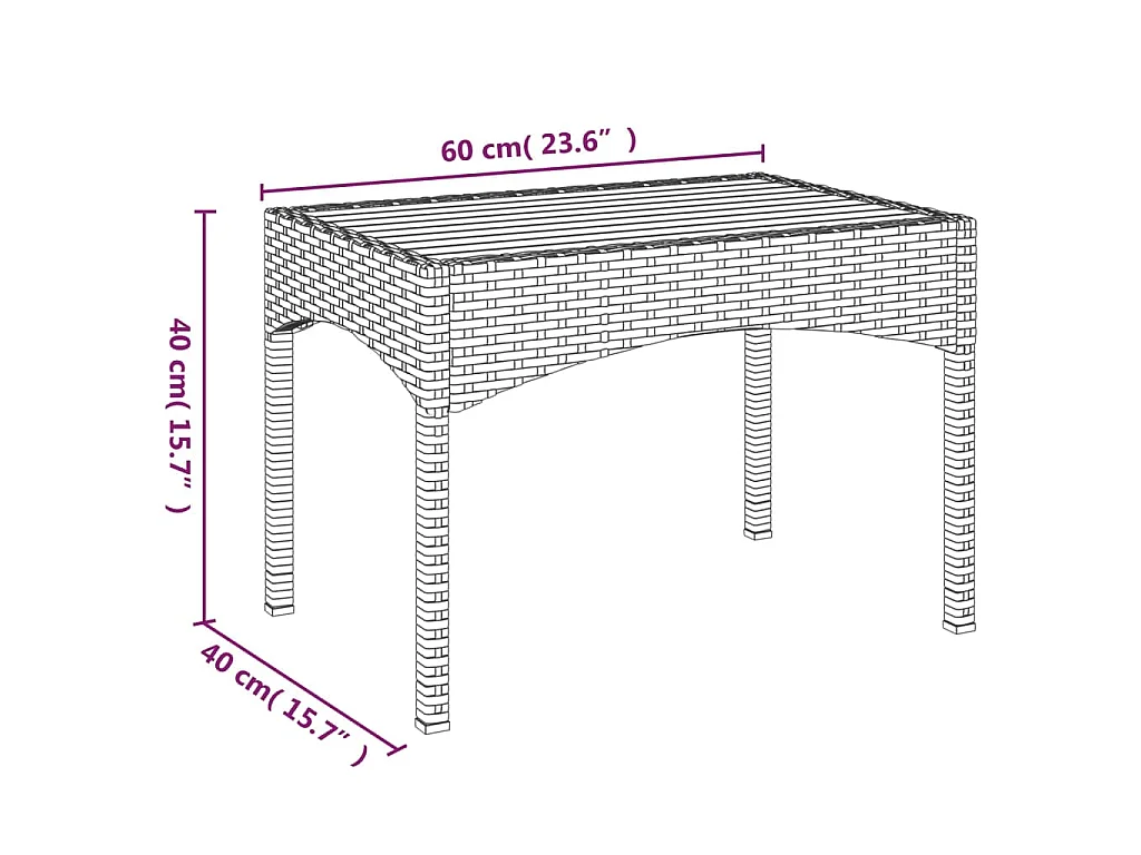 Garten-Relaxstühle 2 Stk. mit Tisch Grau Poly Rattan