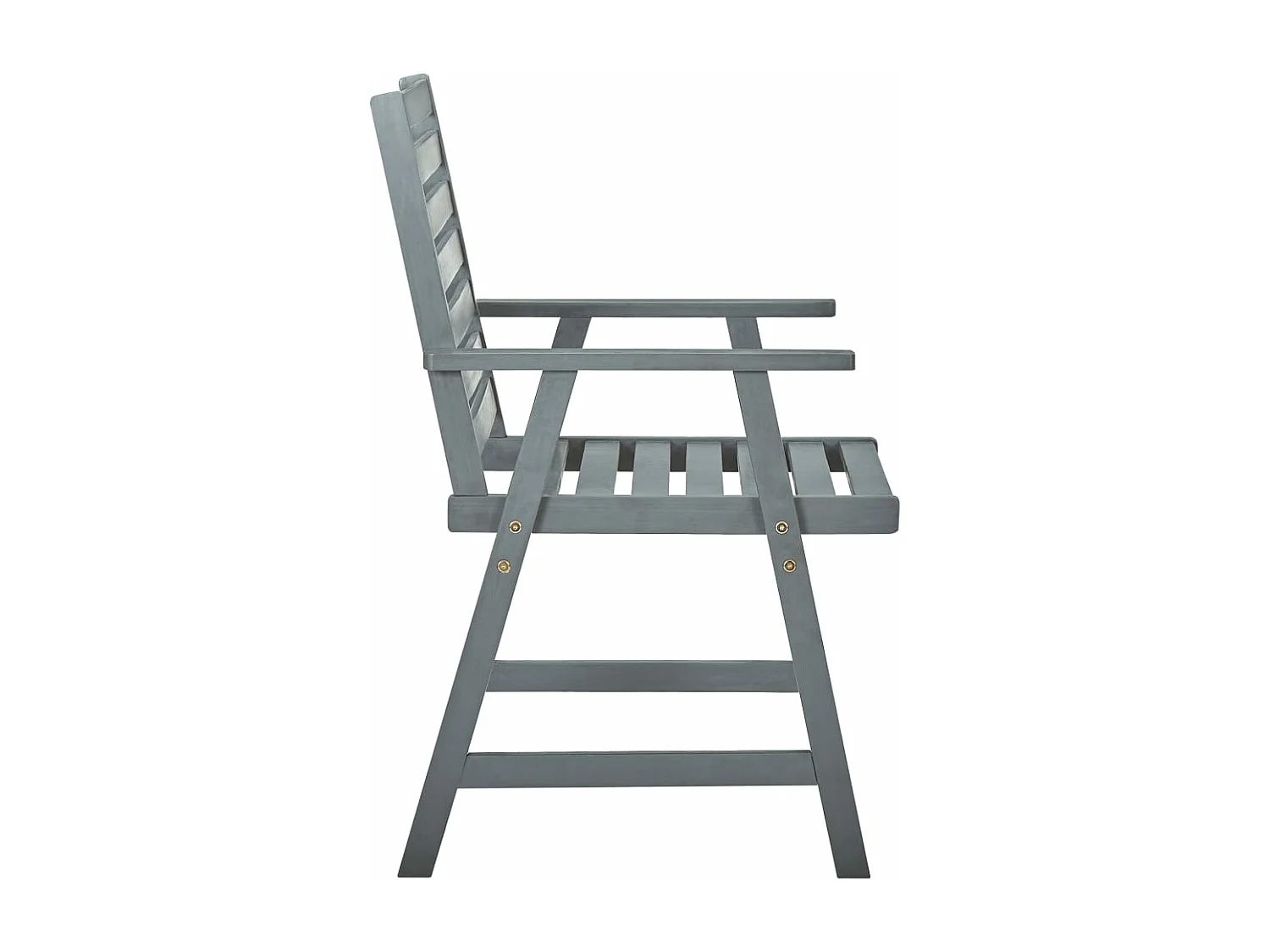 Chaises à manger d'extérieur lot de 3 et coussins Acacia massif