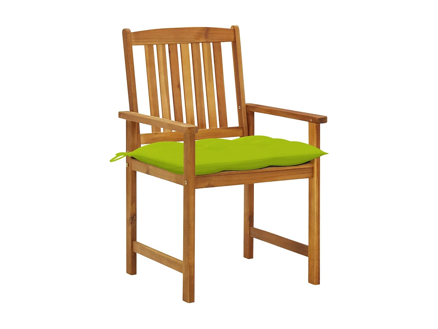 Chaises de jardin avec coussins lot de 8 Bois d'acacia solide