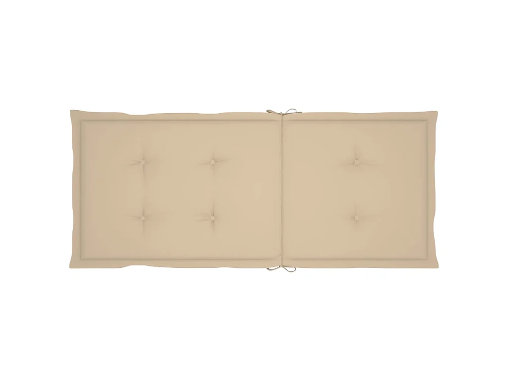 Set van 3 klapstoelen met kussens, gemaakt van massief acaciahout.