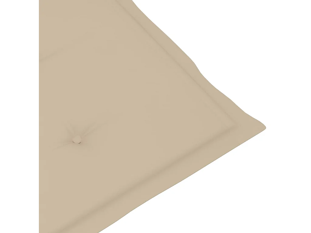 Set van 3 klapstoelen met kussens, gemaakt van massief acaciahout.