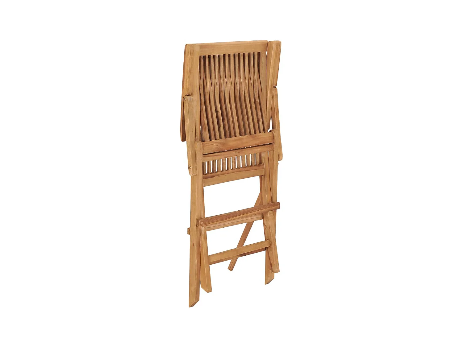 Chaises de jardin pliables lot de 3 Bois de teck massif