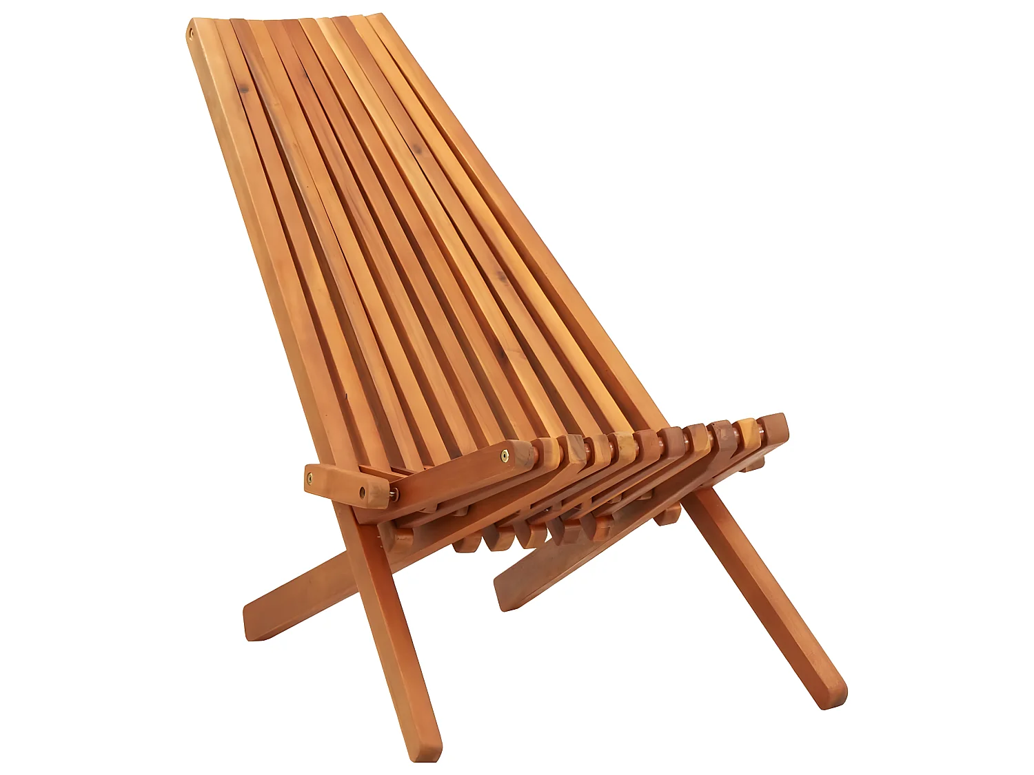 Sillón plegable de exterior madera de acacia maciza