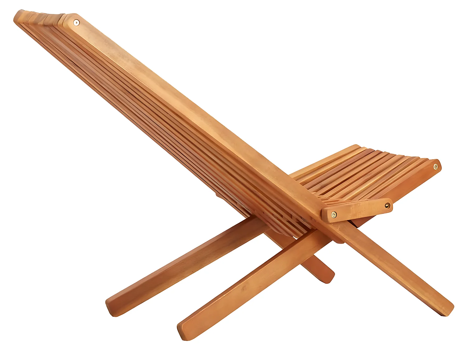 Sillón plegable de exterior madera de acacia maciza