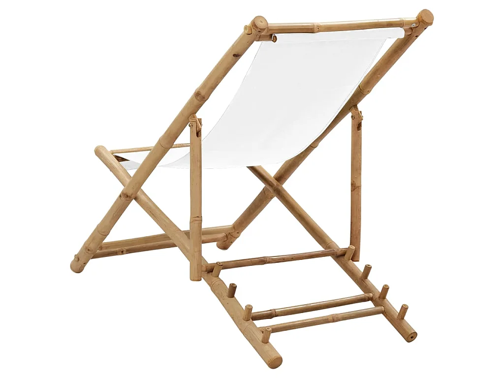 Chaise de terrasse Bambou et toile
