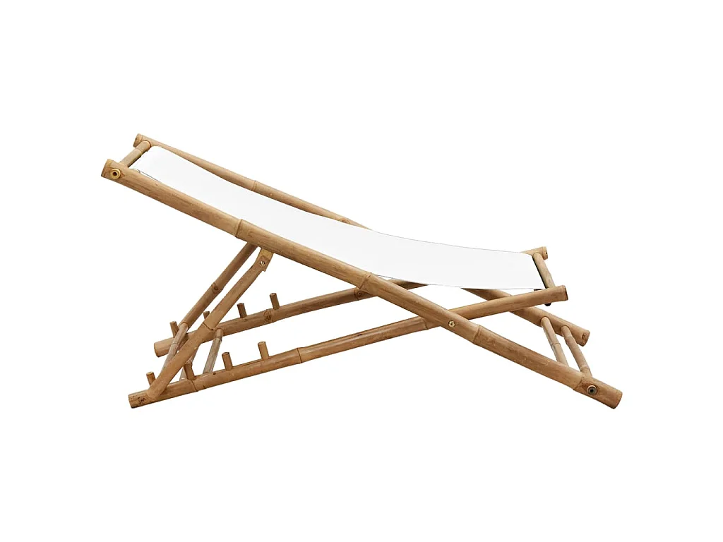 Chaise de terrasse Bambou et toile