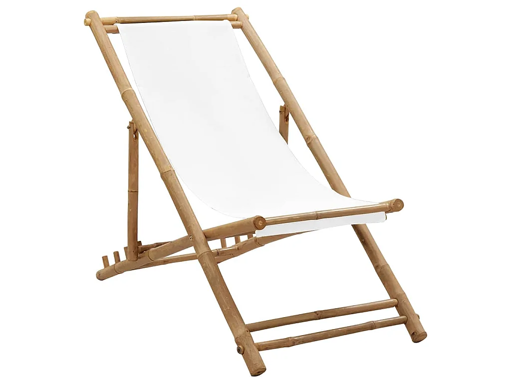 Chaise de terrasse Bambou et toile