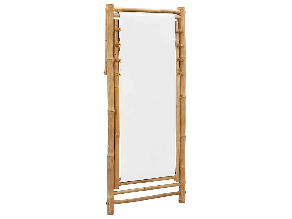Terrasstoel bamboe en canvas