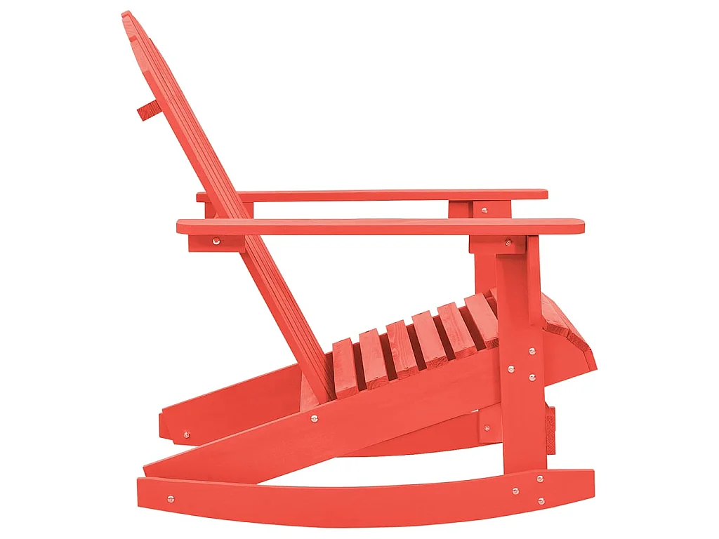 Sedia Giardino Adirondack in Legno Massello di Abete Rossa