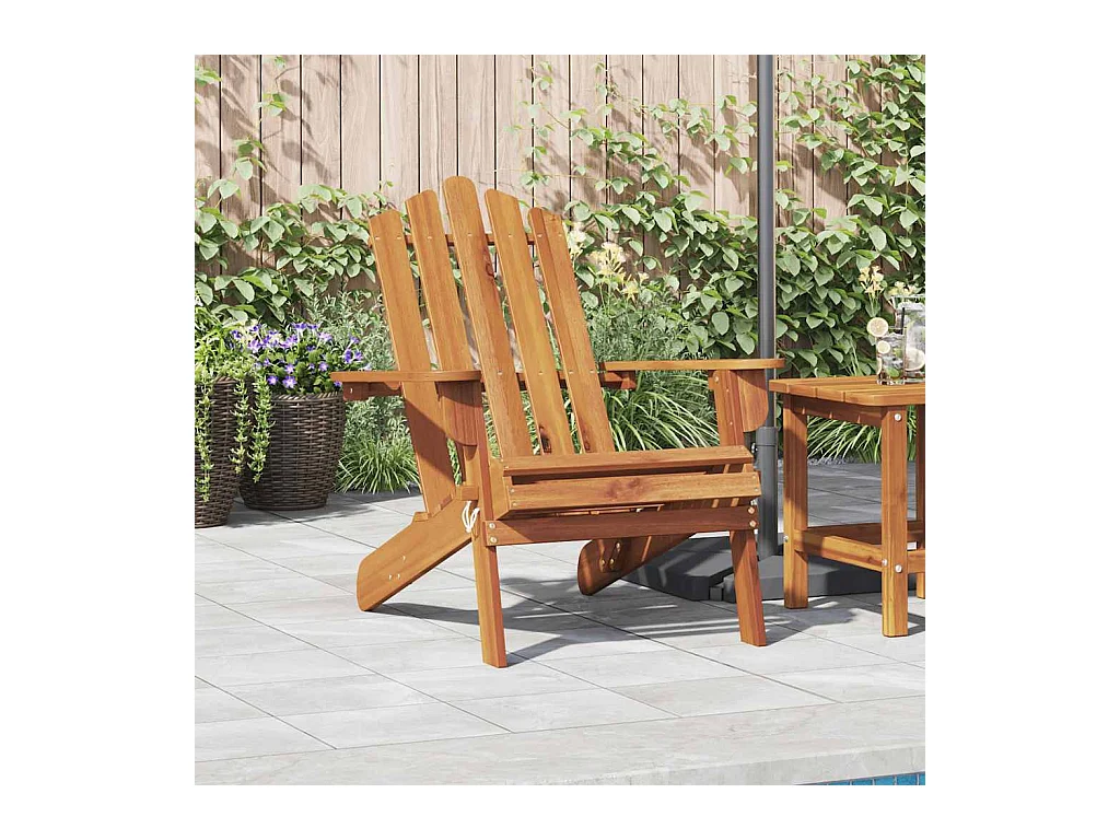 Chaise de jardin Adirondack Bois d'acacia massif