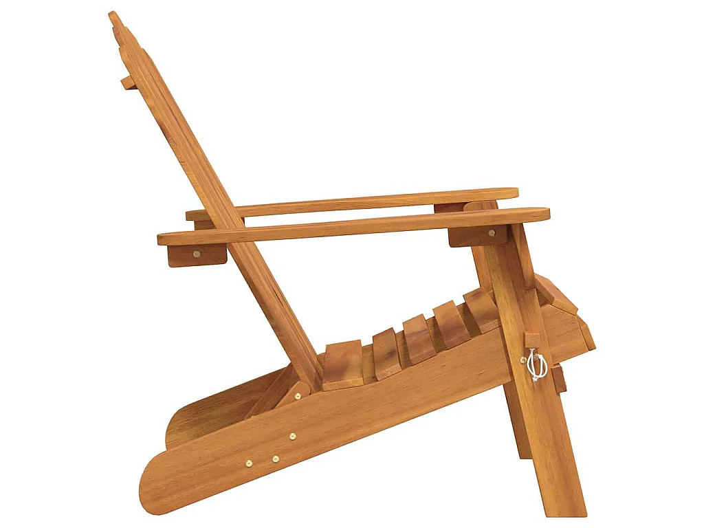Sedia da Giardino Adirondack in Legno Massello di Acacia