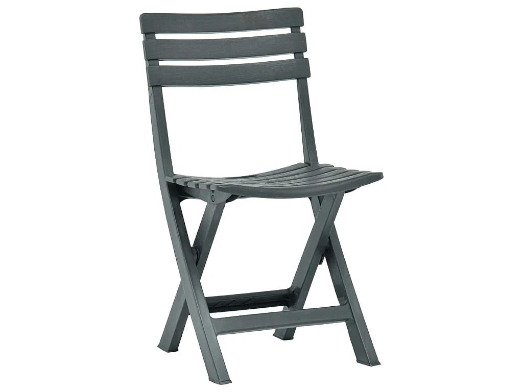 Tuinstoelen inklapbaar 2 st kunststof groen