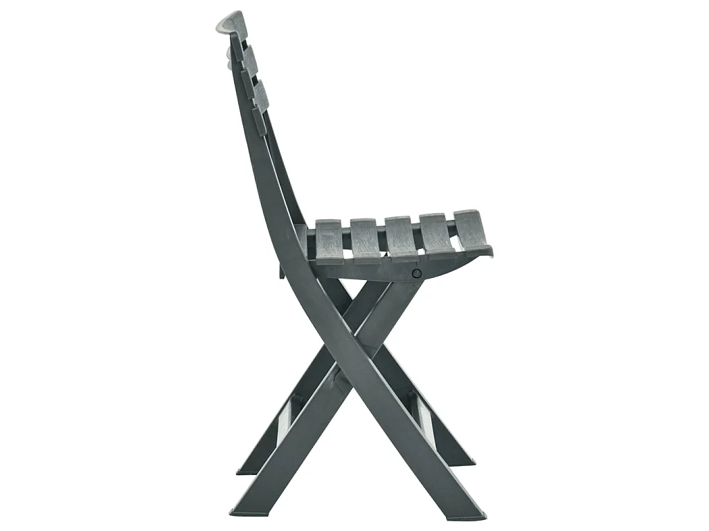 Tuinstoelen inklapbaar 2 st kunststof groen