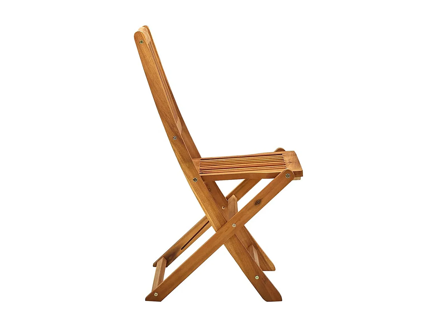 Chaises pliables d'extérieur lot de 4 Bois d'acacia solide