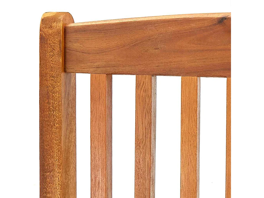 Chaises pliantes 4 pièces en bois d'acacia massif