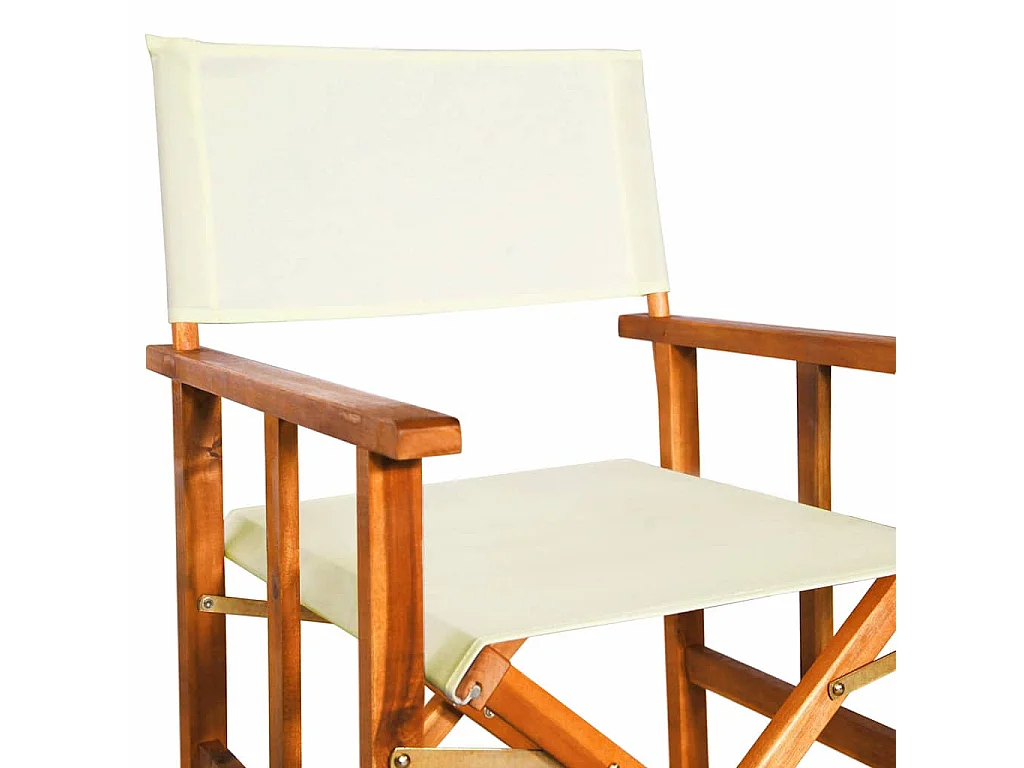 Sillas de director 2 unidades madera maciza de acacia