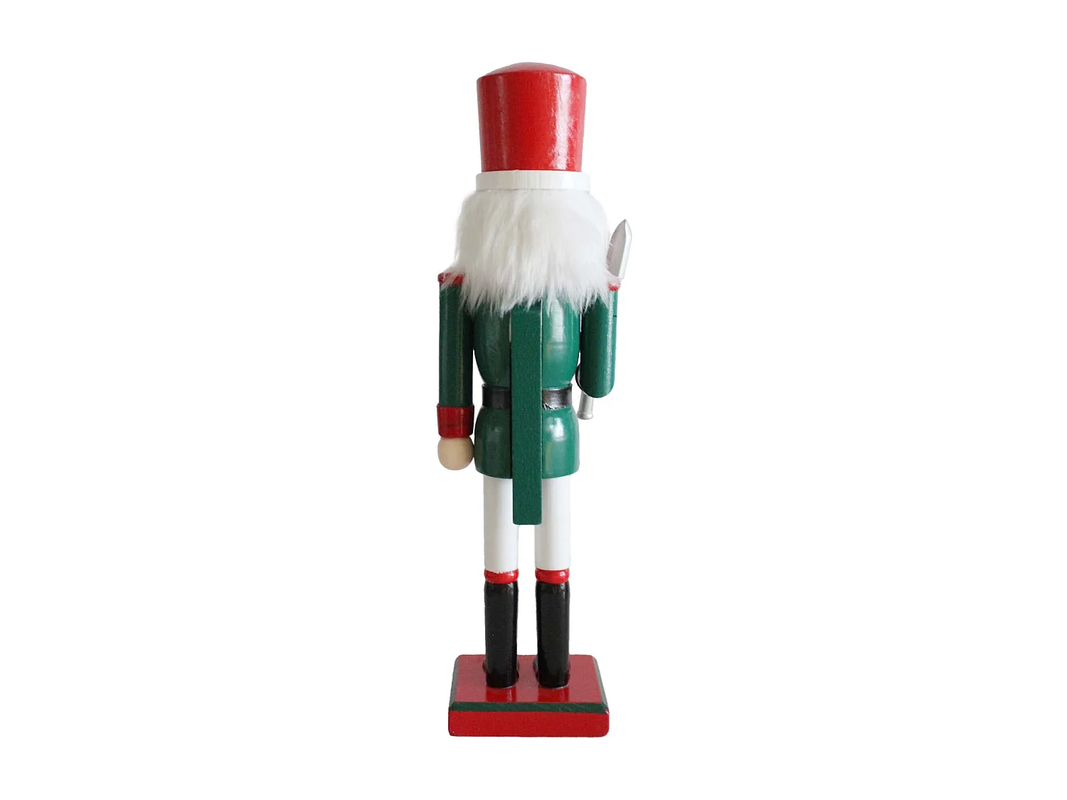 Casse-noisette de Noël Rebecca Mobili Renge 35x8x10 Bois Vert Rouge Classique