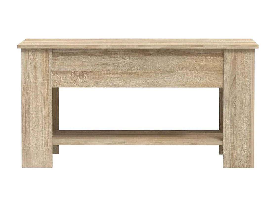 Table basse chêne sonoma 101x49x52 cm bois d'ingénierie