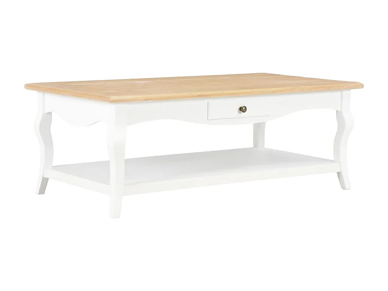Table basse Blanc 110 x 60 x 40 cm MDF