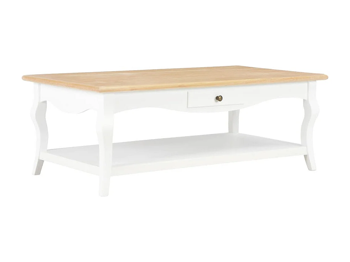 Table basse Blanc 110 x 60 x 40 cm MDF