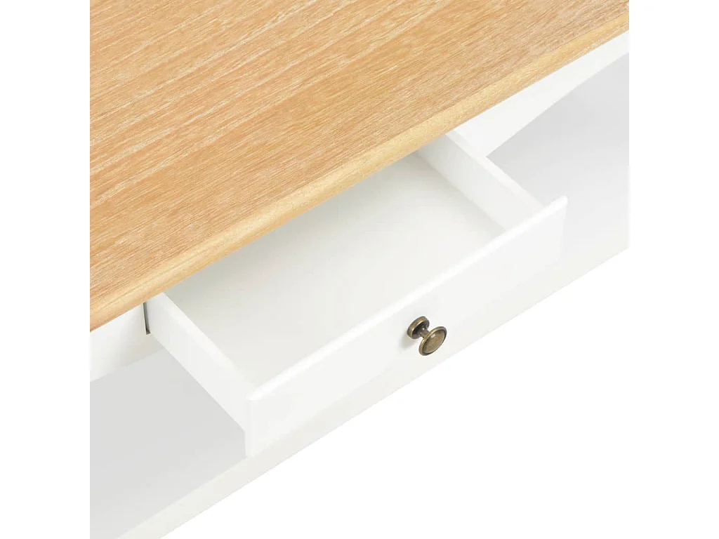 Table basse Blanc 110 x 60 x 40 cm MDF