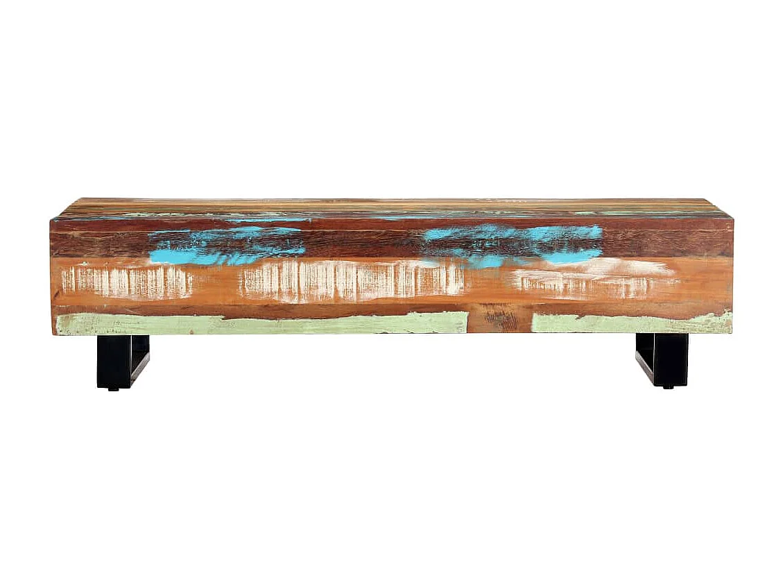 Salontafel 120x50x30 cm massief gerecycled hout en staal