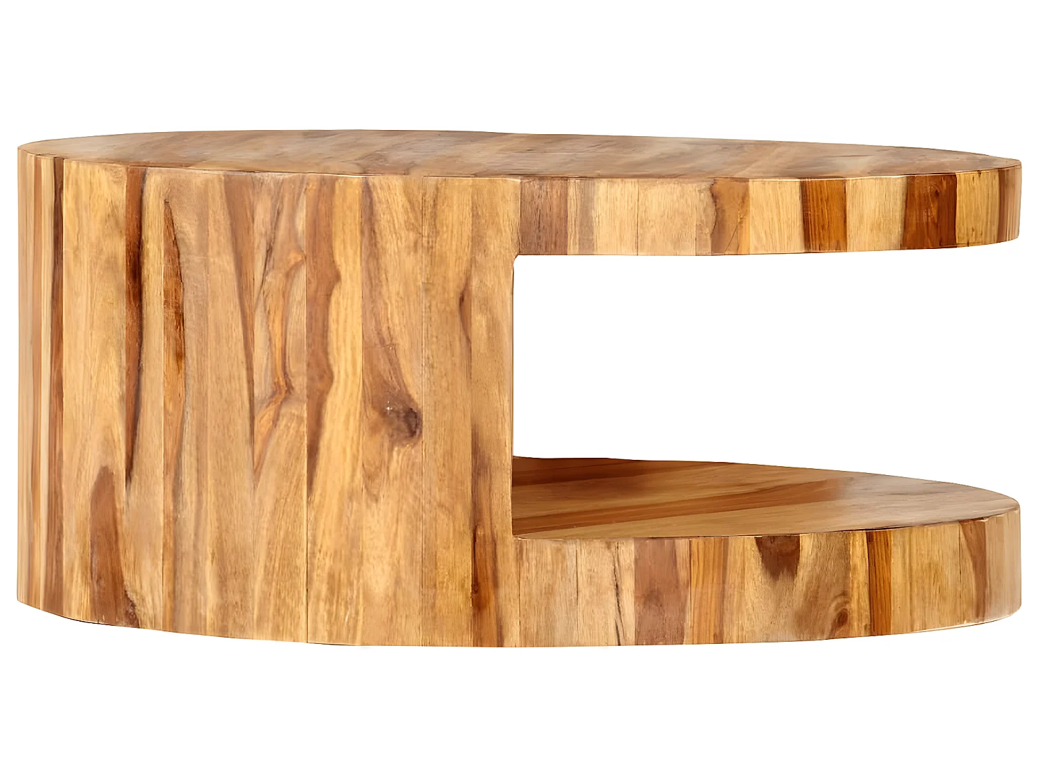 Couchtisch Rund 65×30 cm Massivholz Palisander