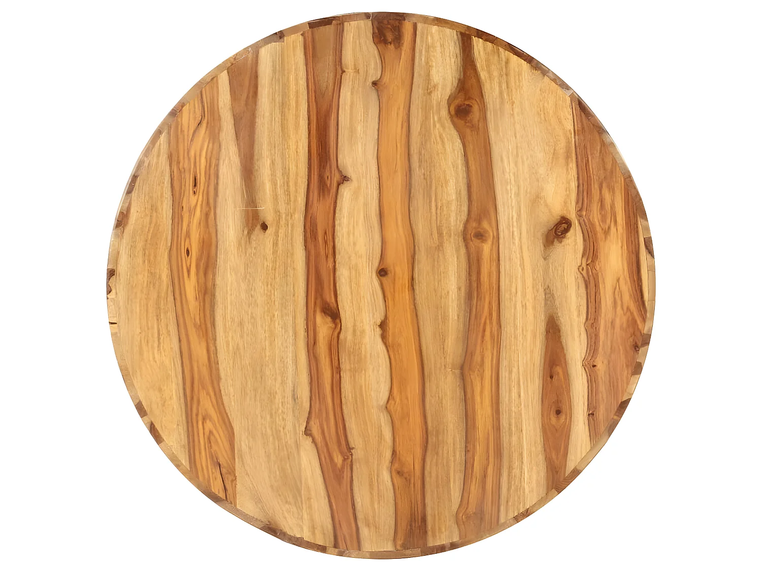 Couchtisch Rund 65×30 cm Massivholz Palisander